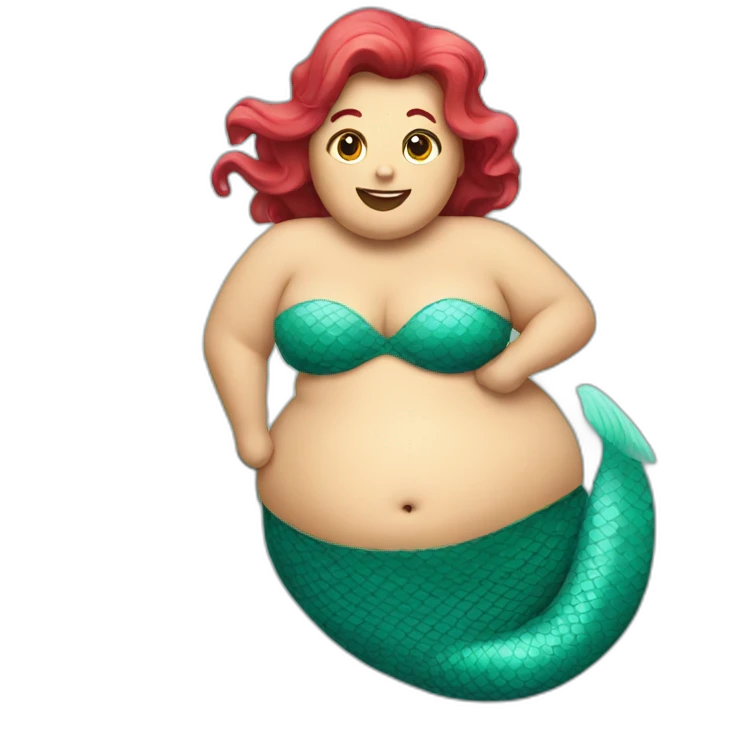 fat mermaid emoji