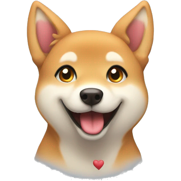 siba inu adore | crush | hearts | in love | smiling face with hearts emoji