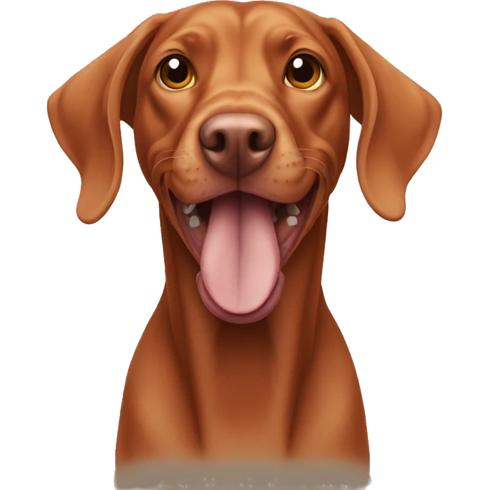 Vizsla growls  emoji