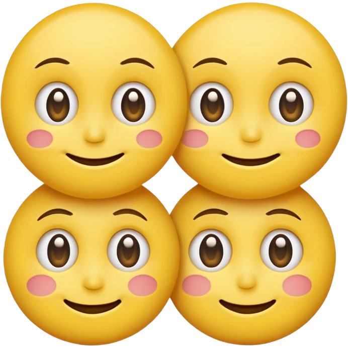 One smiley emojis smiling and frowning with big eyes emoji