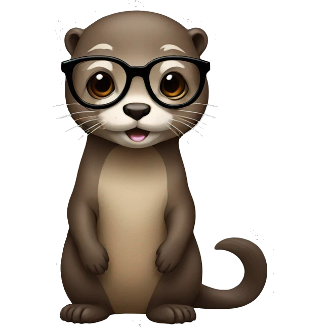otter with glasses emoji