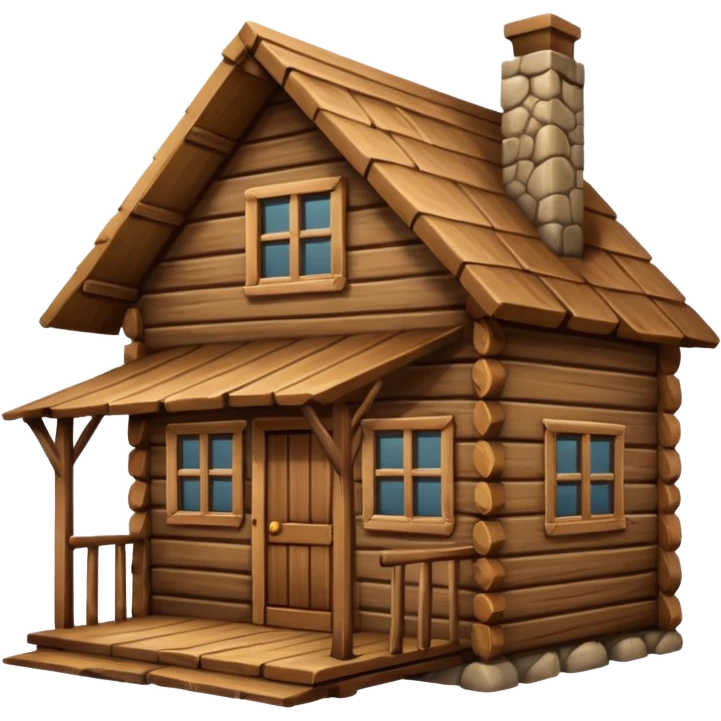 wood cabin emoji