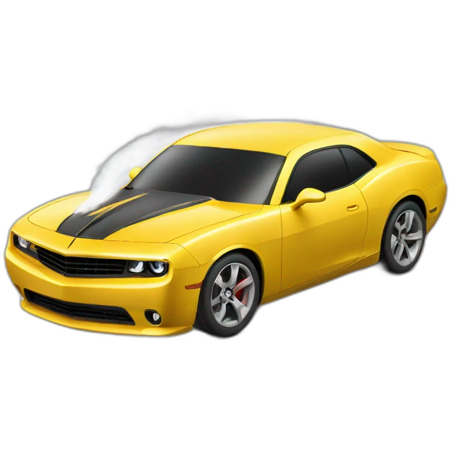 car doing burnout emoji