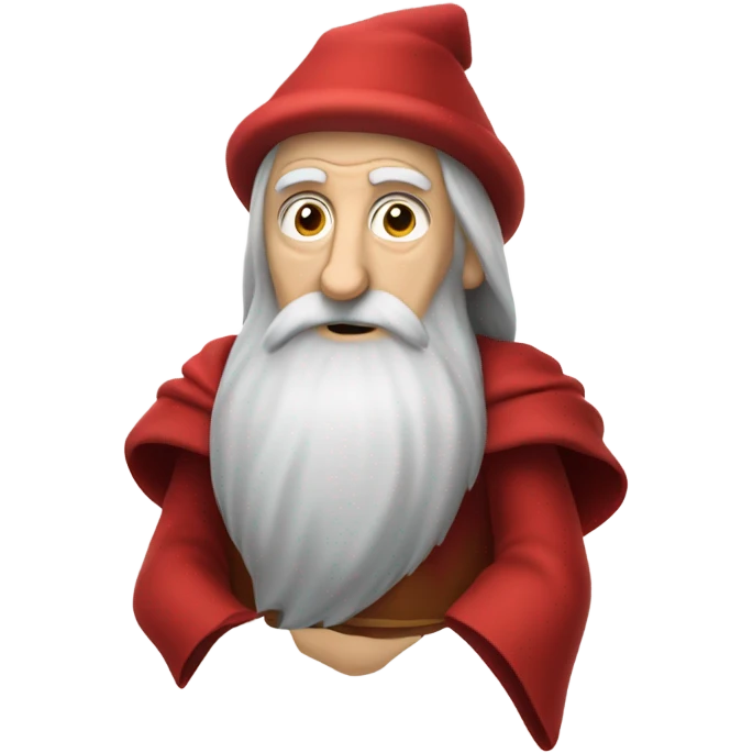 A wizard wt ed robe and no hat very old emoji
