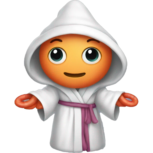 shrimp wearing a robe emoji