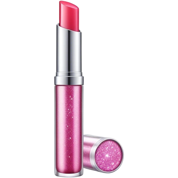 Glitter lip gloss container  emoji