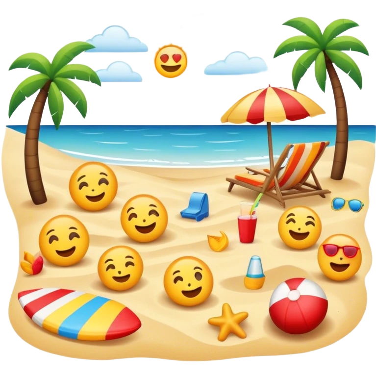 Emoji beach emoji