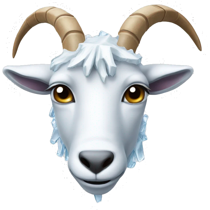 GOAT made of ice emoji