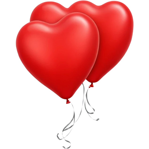 Red heart balloons emoji