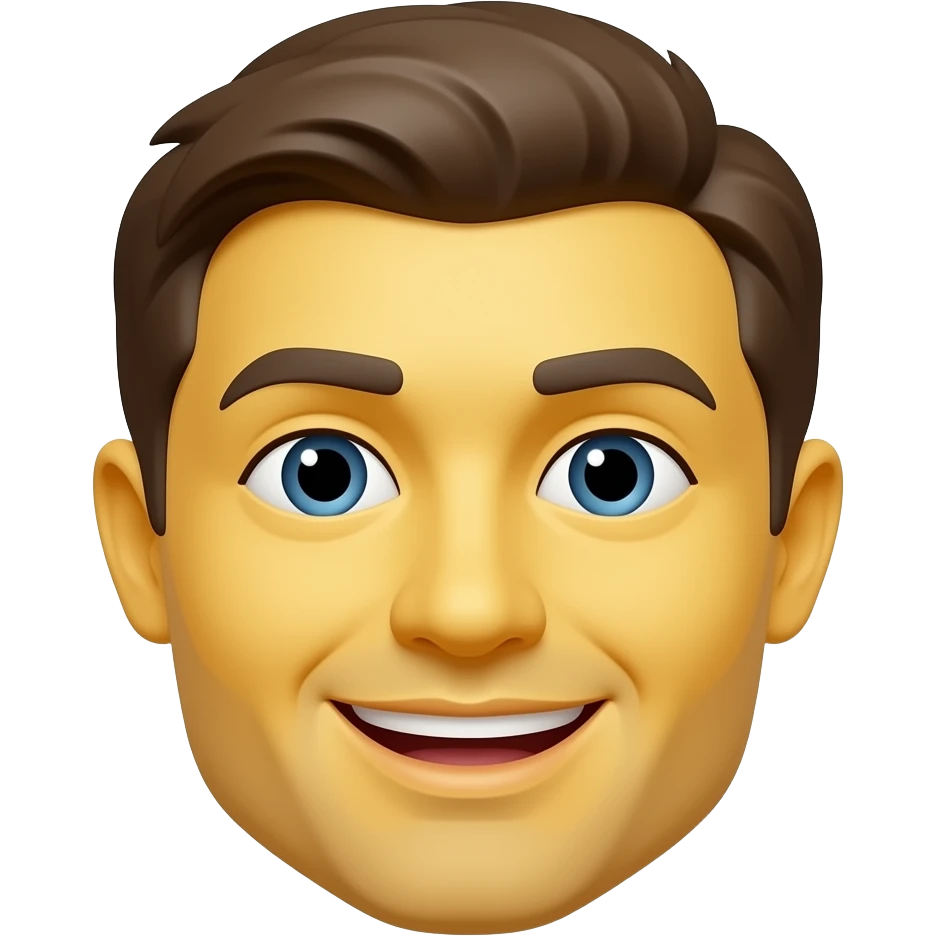Kannst du normal klassisch Emoji in gelb nur Gesicht emoji