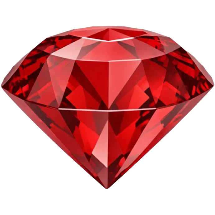 Red diamond carved on its front "RED" emoji