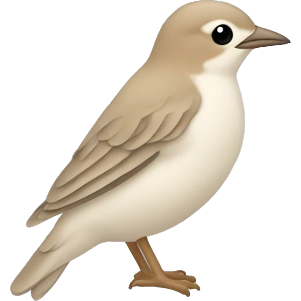 lark outline emoji