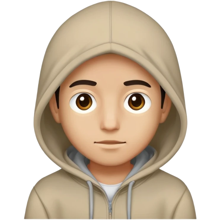 Yotam wearing a hoodie emoji