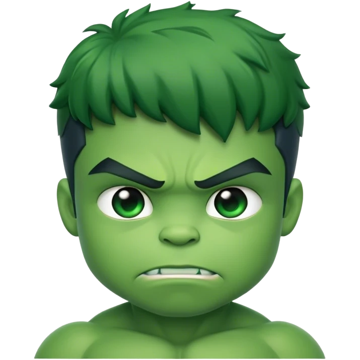Super hero hulk kid emoji