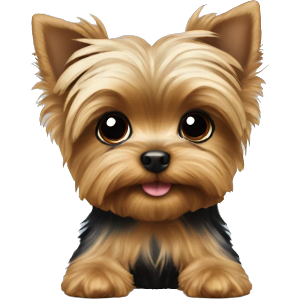 tiny yorkie puppy emoji
