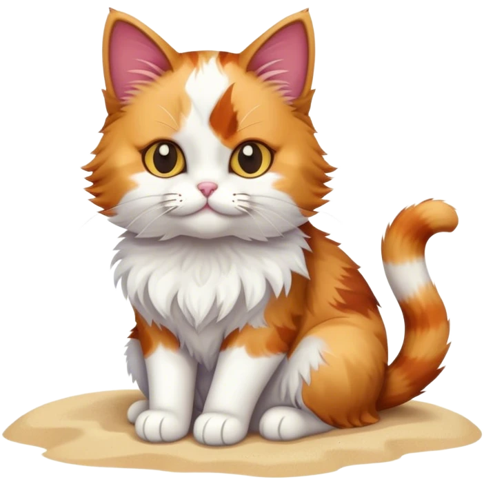 Cat on the beach emoji
