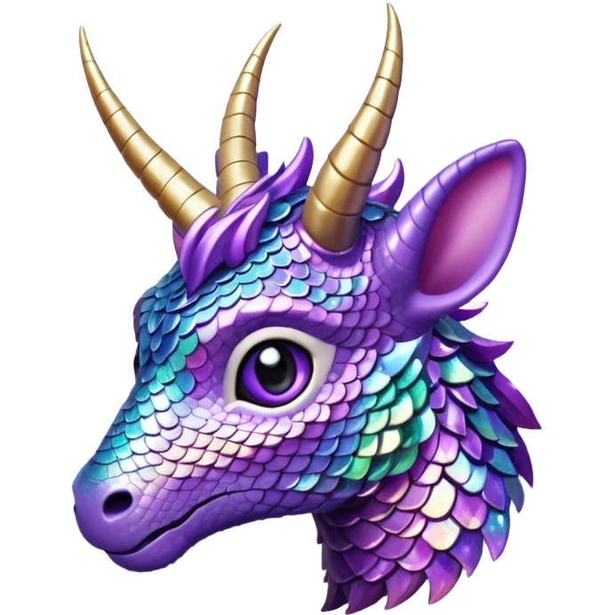 glitter purple drakeling emoji