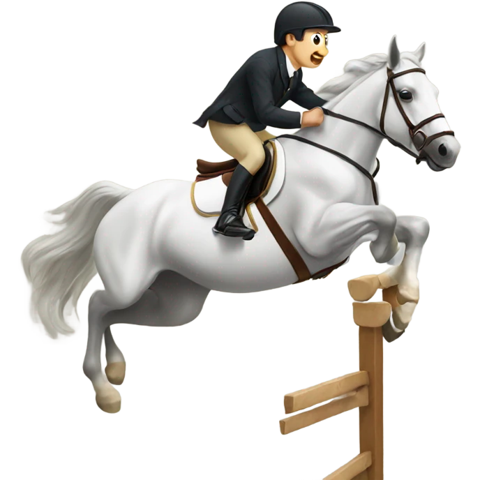 Horse jumping emoji