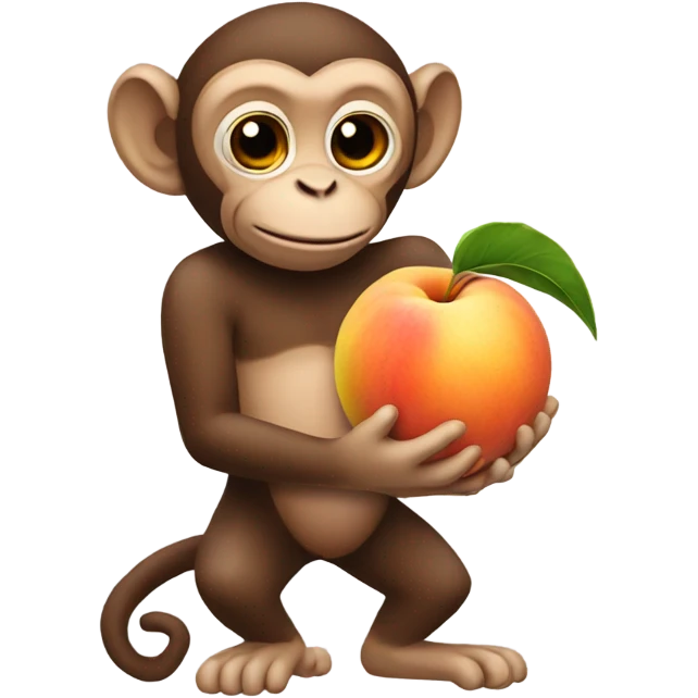 monkey holding a peac emoji