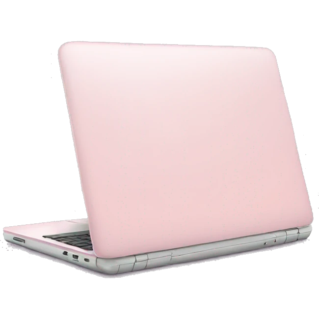Light pink laptop emoji