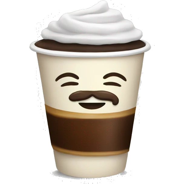 Elegant coffee emoji
