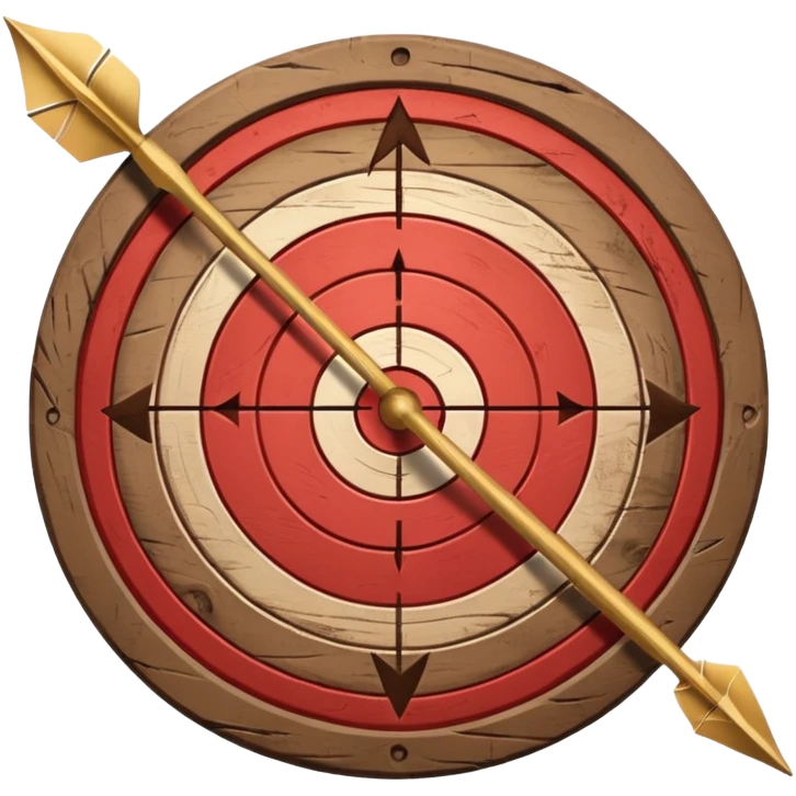 target with an arrow in the center emoji