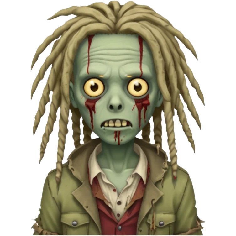 zombie with dreads emoji