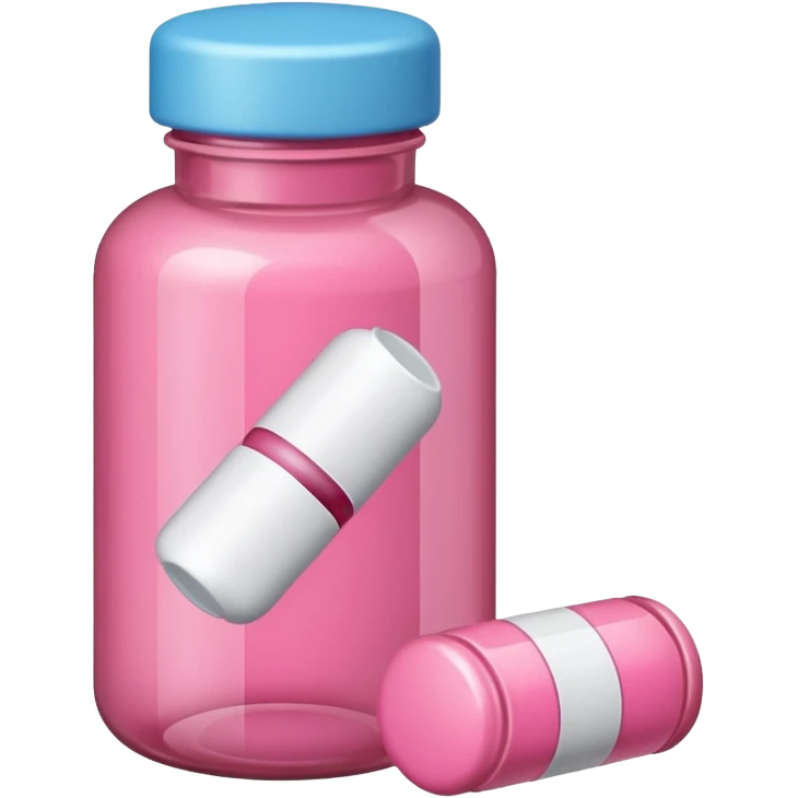 pink pills in a bottle emoji