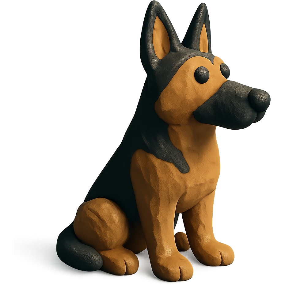German shepherd dog emoji