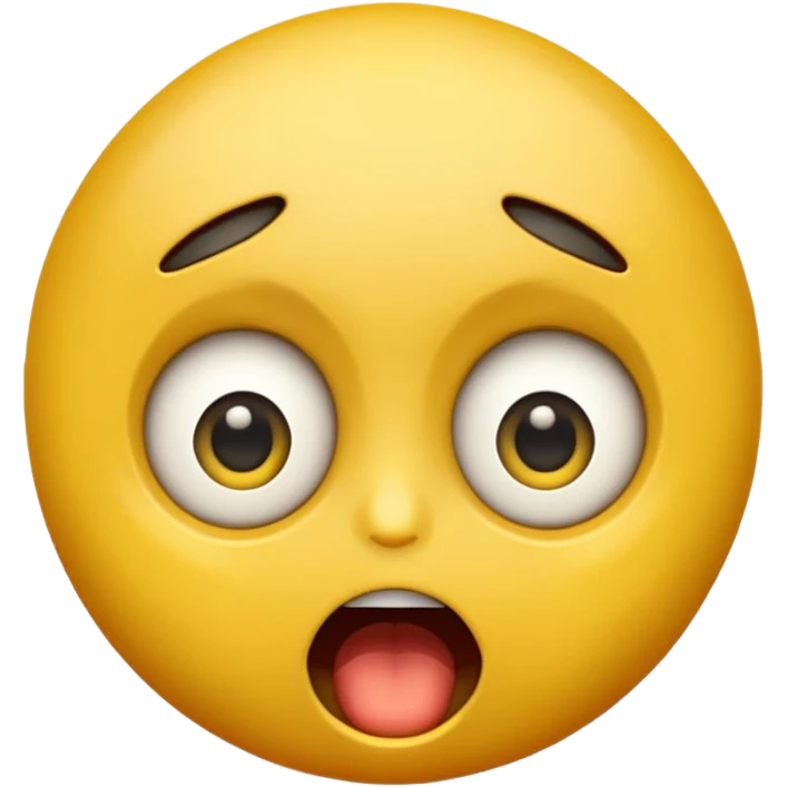 a face with a large opened mouth in emoji of whatsapp syle emoji
