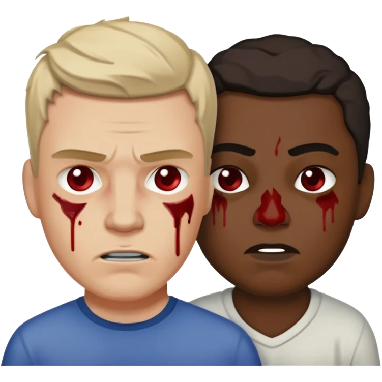 A white guy whipping a slave emoji