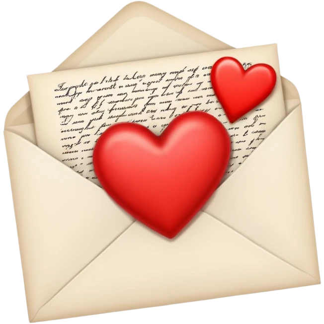 romantic letter emoji