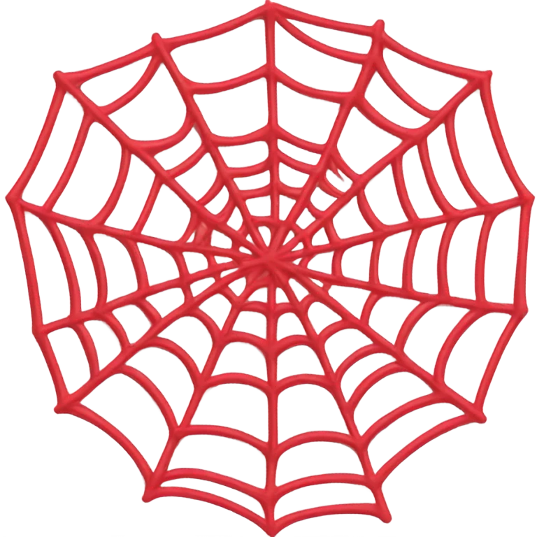 A red spiderweb emoji
