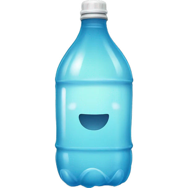 Una botella de agua emoji