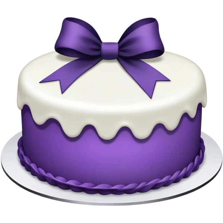 Purple funeral cake emoji