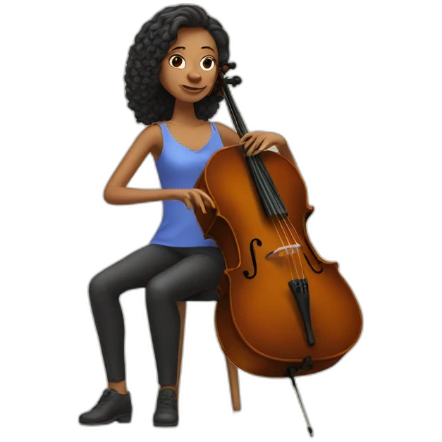 Woman playing cello emoji