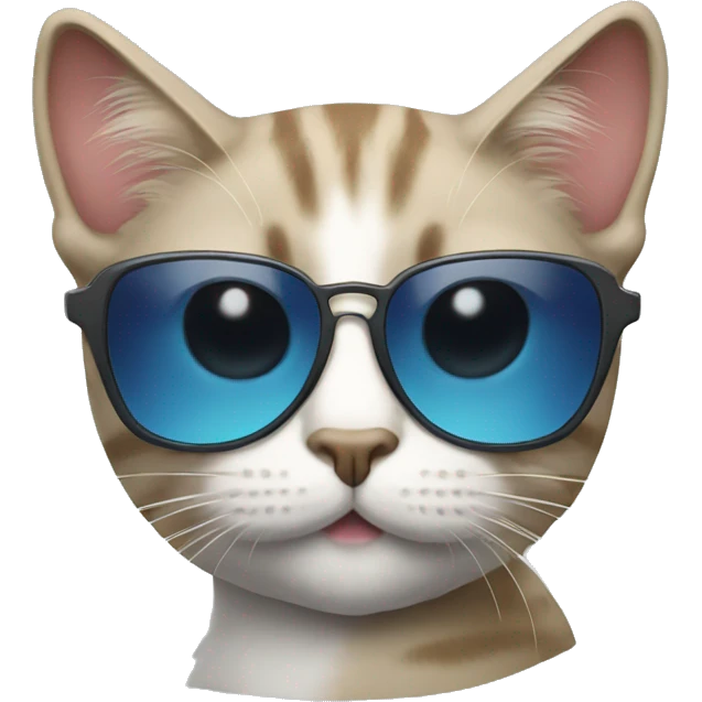 Cat with sunglasses emoji
