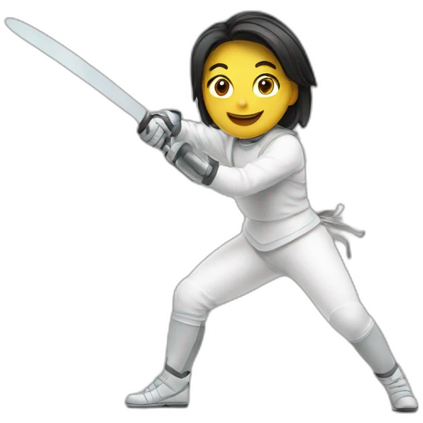 fencing girl atak emoji