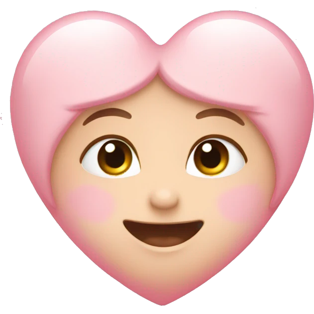 Baby pink heart emoji