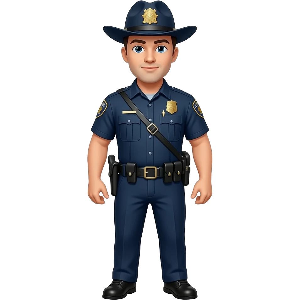 sheriff police full body emoji