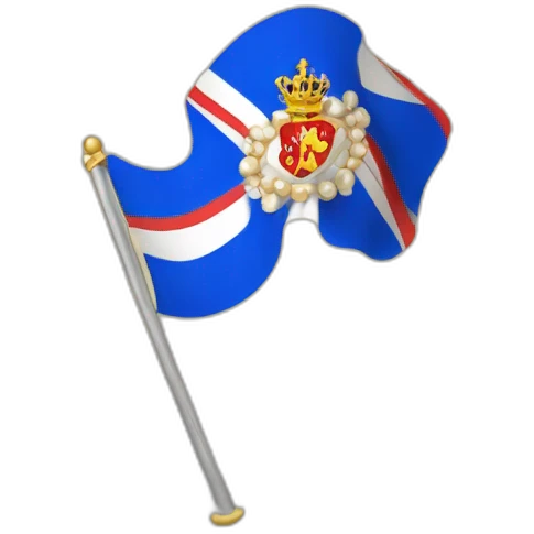 Drapeau royal de France  emoji