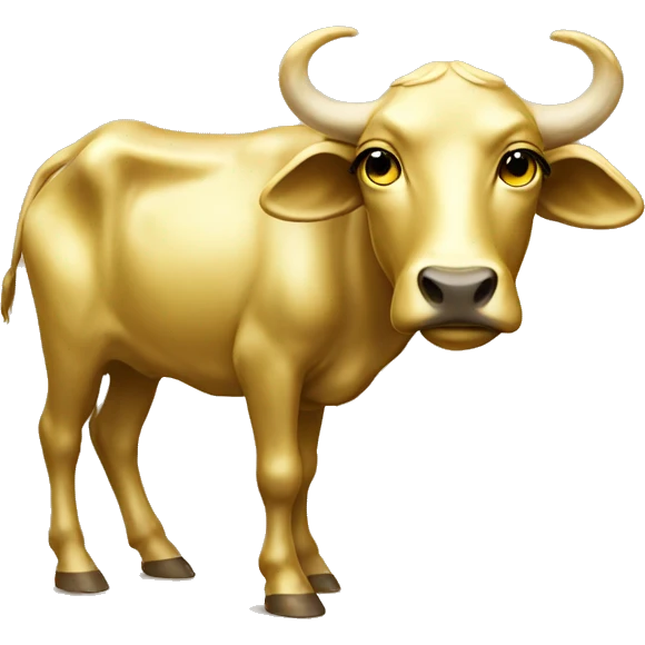 Golden calf emoji