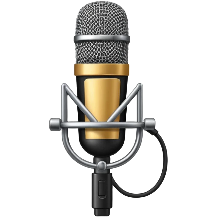 microfono da interivistatore emoji