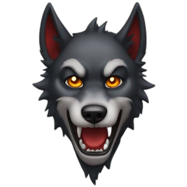 Devil wolf emoji