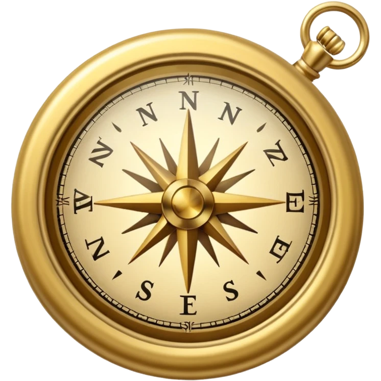 Kompass in gold emoji
