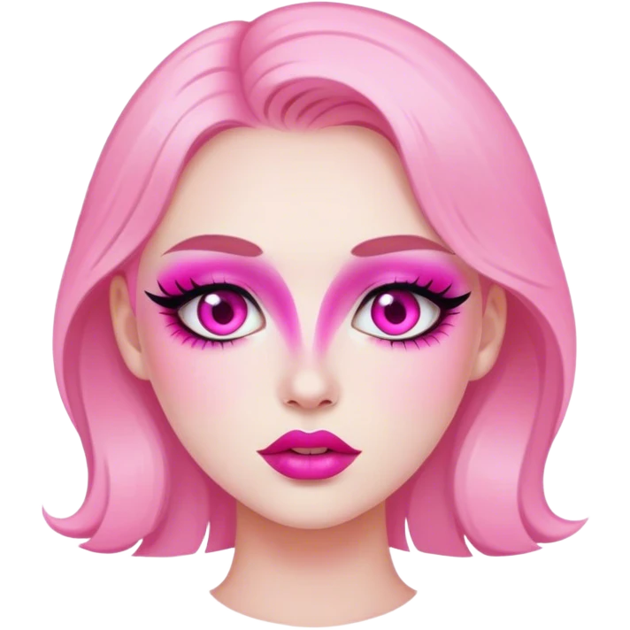 pink mad emoji