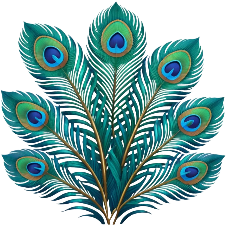Peacock feathers emoji
