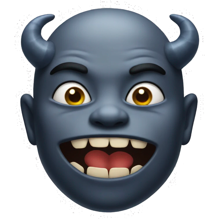 demon blowing a kiss emoji