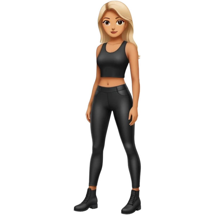 leather leggings woman emoji