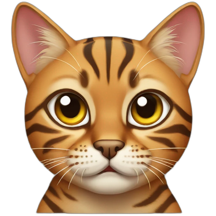 angry bengal cat emoji
